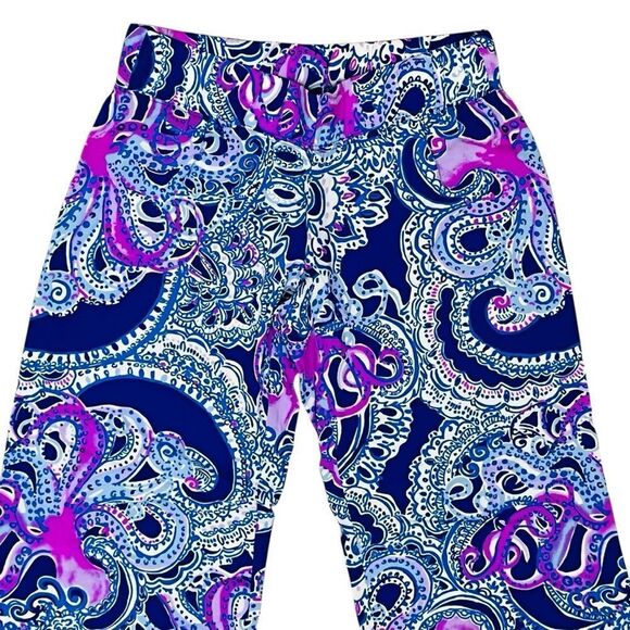 Lilly Pulitzer Bal Harbour Palazzo Paisley Multicolor  Pull On Pants XXS NWOT - Picture 3 of 12